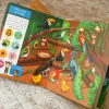 Double page du livre Cherche et Trouve islamique sans visage : les oiseaux de l'Arche de Noûh à observer et retrouver