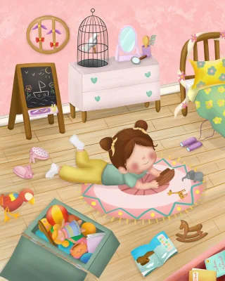 illustration Sakînah livre enfant